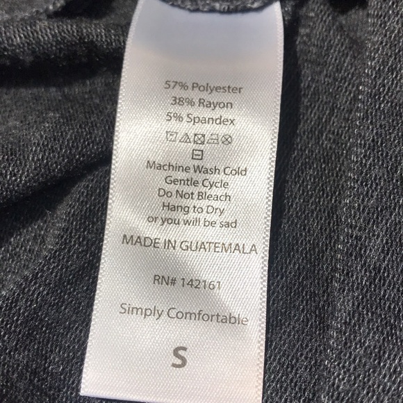 Grey & black stripe LuLaRoe open front cardigan S - Picture 7 of 7